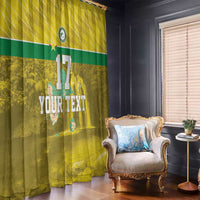 Custom Guadelope Football Window Curtain Basse Terre Yellow Style