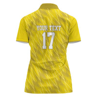 Custom Guadelope Football Women Polo Shirt Basse Terre Yellow Style