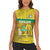 Custom Guadelope Football Women Sleeveless Polo Shirt Basse Terre Yellow Style