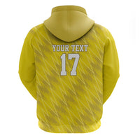 Custom Guadelope Football Zip Hoodie Basse Terre Yellow Style