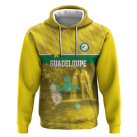 Custom Guadelope Football Zip Hoodie Basse Terre Yellow Style