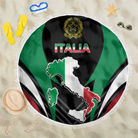 Italian Republic Beach Blanket Simple Coat of Arms