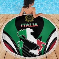 Italian Republic Beach Blanket Simple Coat of Arms