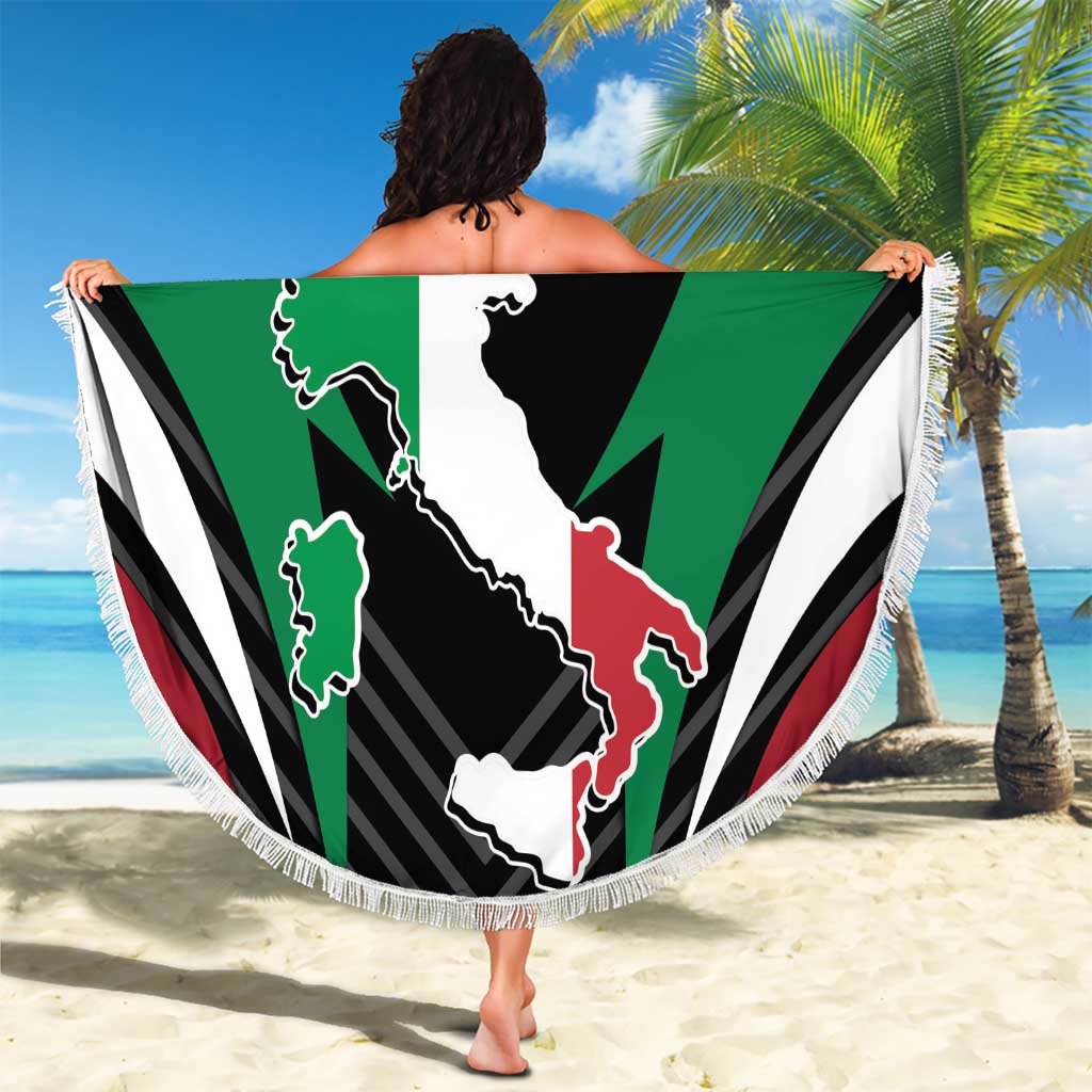 Italian Republic Beach Blanket Simple Coat of Arms