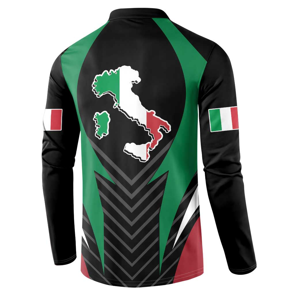 Italian Republic Button Sweatshirt Simple Coat of Arms