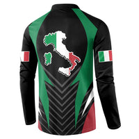 Italian Republic Button Sweatshirt Simple Coat of Arms