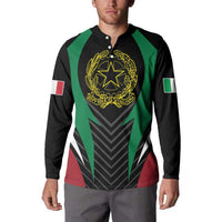 Italian Republic Button Sweatshirt Simple Coat of Arms
