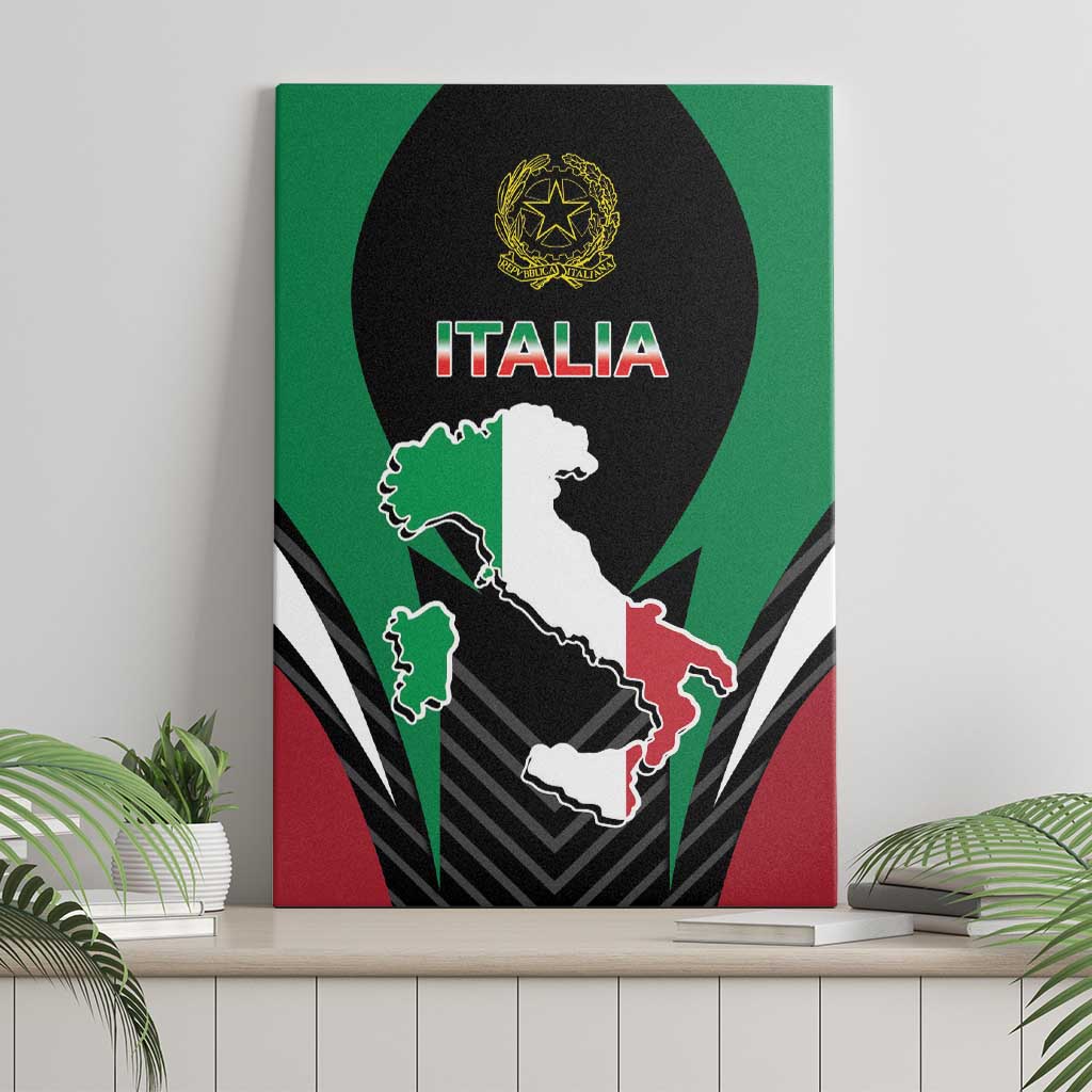 Italian Republic Canvas Wall Art Simple Coat of Arms