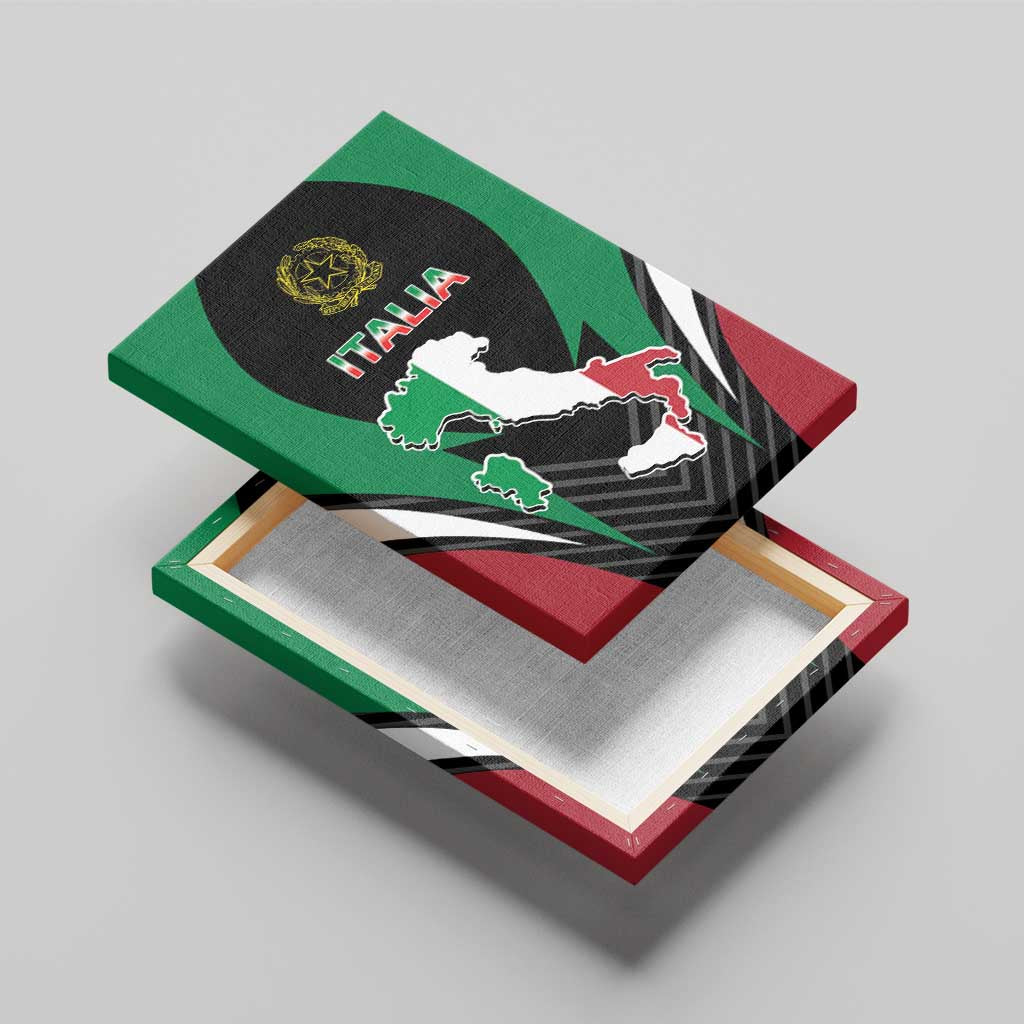 Italian Republic Canvas Wall Art Simple Coat of Arms