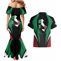 Italian Republic Couples Matching Mermaid Dress and Hawaiian Shirt Simple Coat of Arms