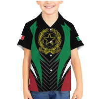 Italian Republic Family Matching Mermaid Dress and Hawaiian Shirt Simple Coat of Arms