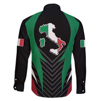 Italian Republic Family Matching Off The Shoulder Long Sleeve Dress and Hawaiian Shirt Simple Coat of Arms