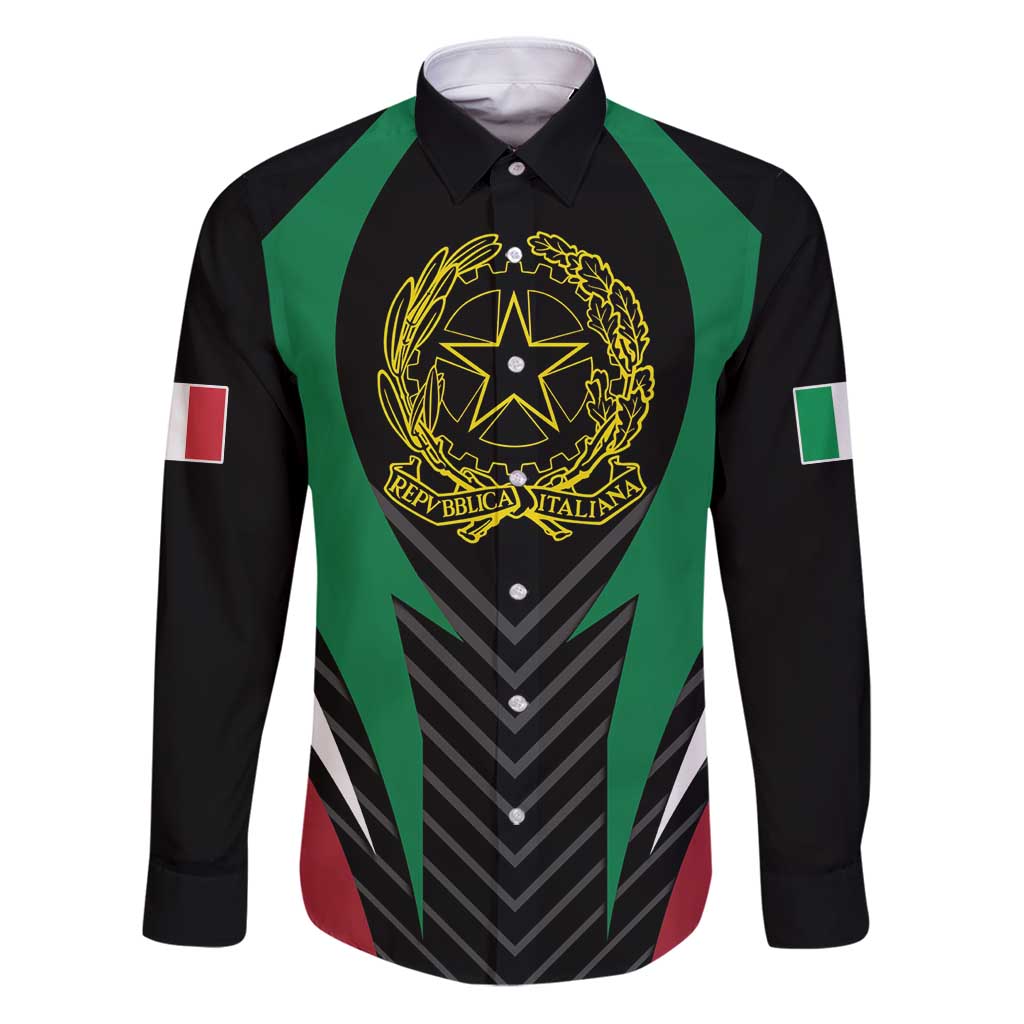 Italian Republic Family Matching Puletasi and Hawaiian Shirt Simple Coat of Arms