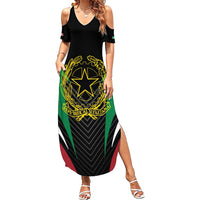 Italian Republic Family Matching Summer Maxi Dress and Hawaiian Shirt Simple Coat of Arms