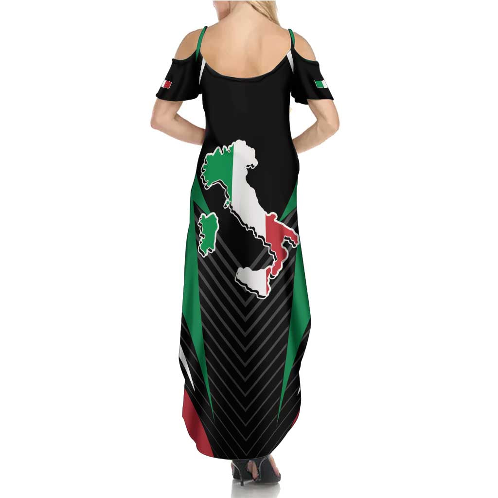 Italian Republic Family Matching Summer Maxi Dress and Hawaiian Shirt Simple Coat of Arms
