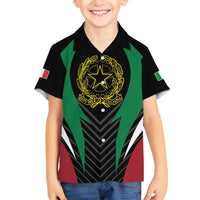 Italian Republic Family Matching Summer Maxi Dress and Hawaiian Shirt Simple Coat of Arms