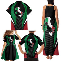 Italian Republic Family Matching Tank Maxi Dress and Hawaiian Shirt Simple Coat of Arms