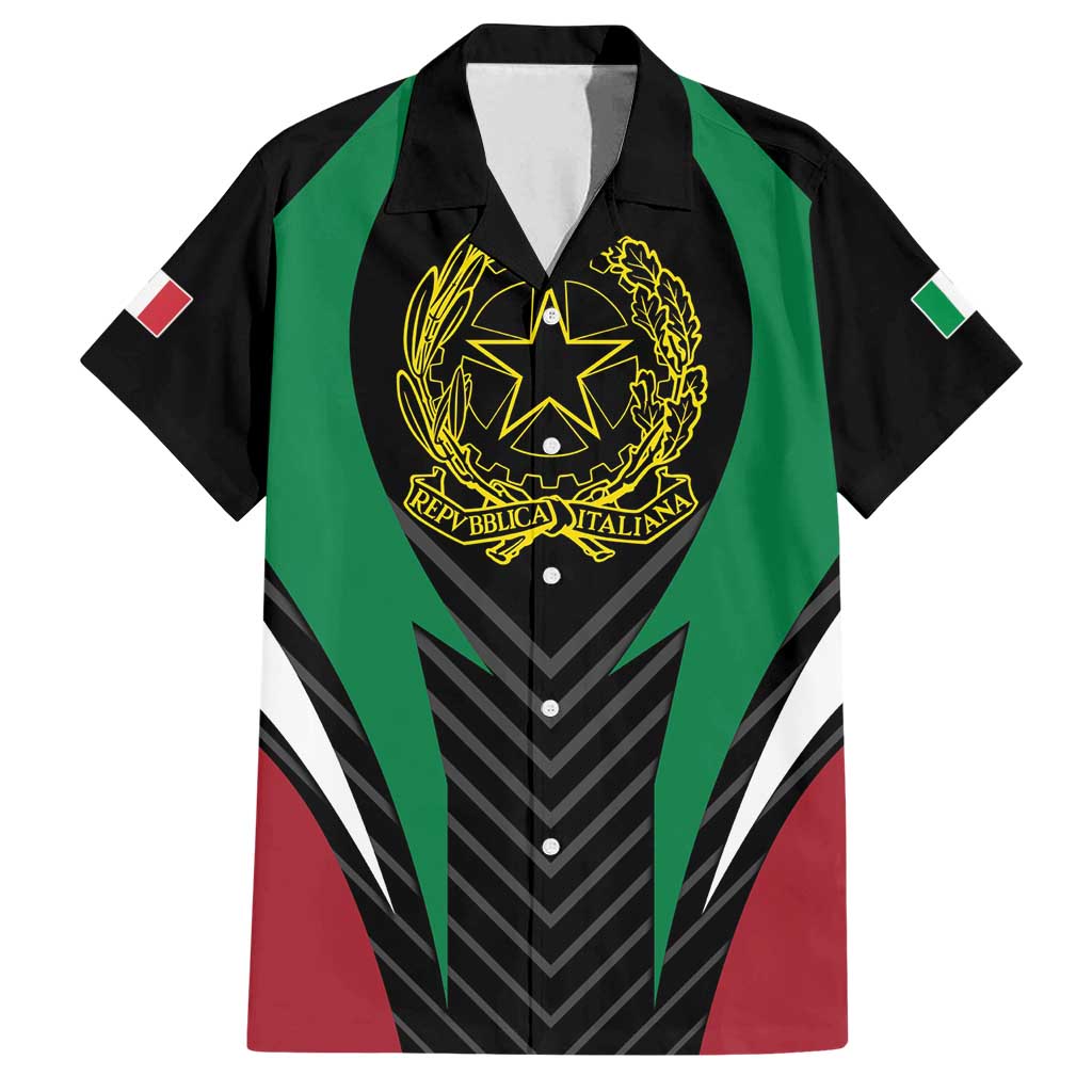 Italian Republic Family Matching Tank Maxi Dress and Hawaiian Shirt Simple Coat of Arms
