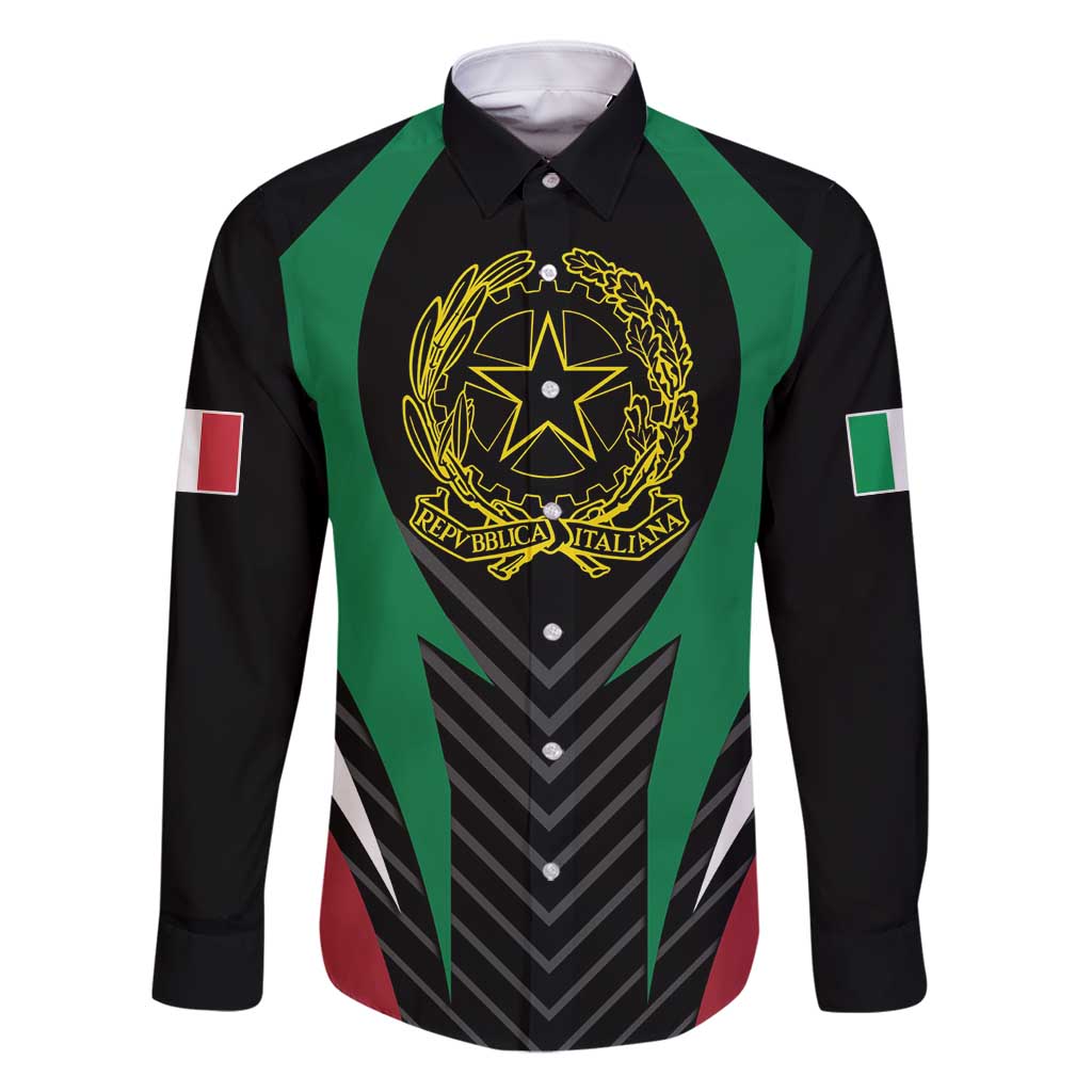 Italian Republic Family Matching Tank Maxi Dress and Hawaiian Shirt Simple Coat of Arms