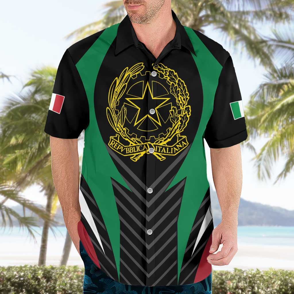 Italian Republic Hawaiian Shirt Simple Coat of Arms