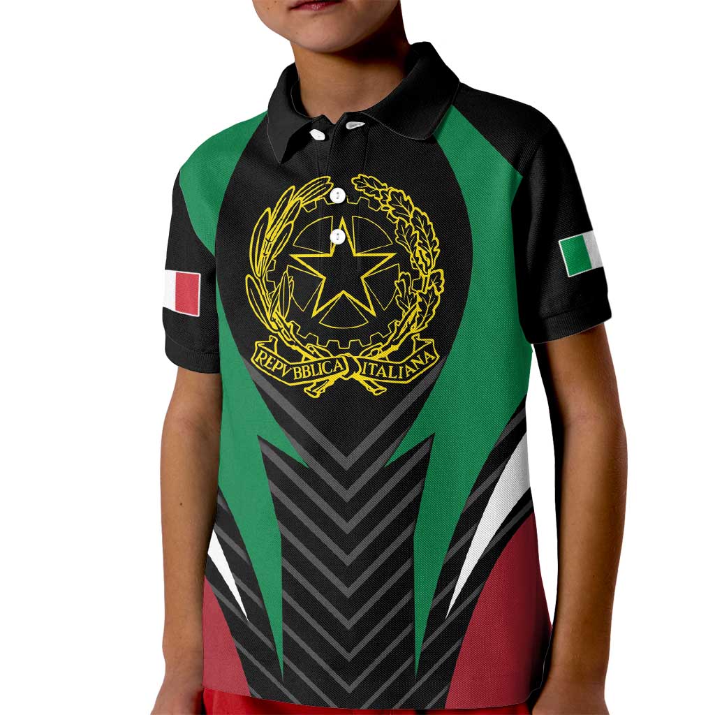 Italian Republic Kid Polo Shirt Simple Coat of Arms