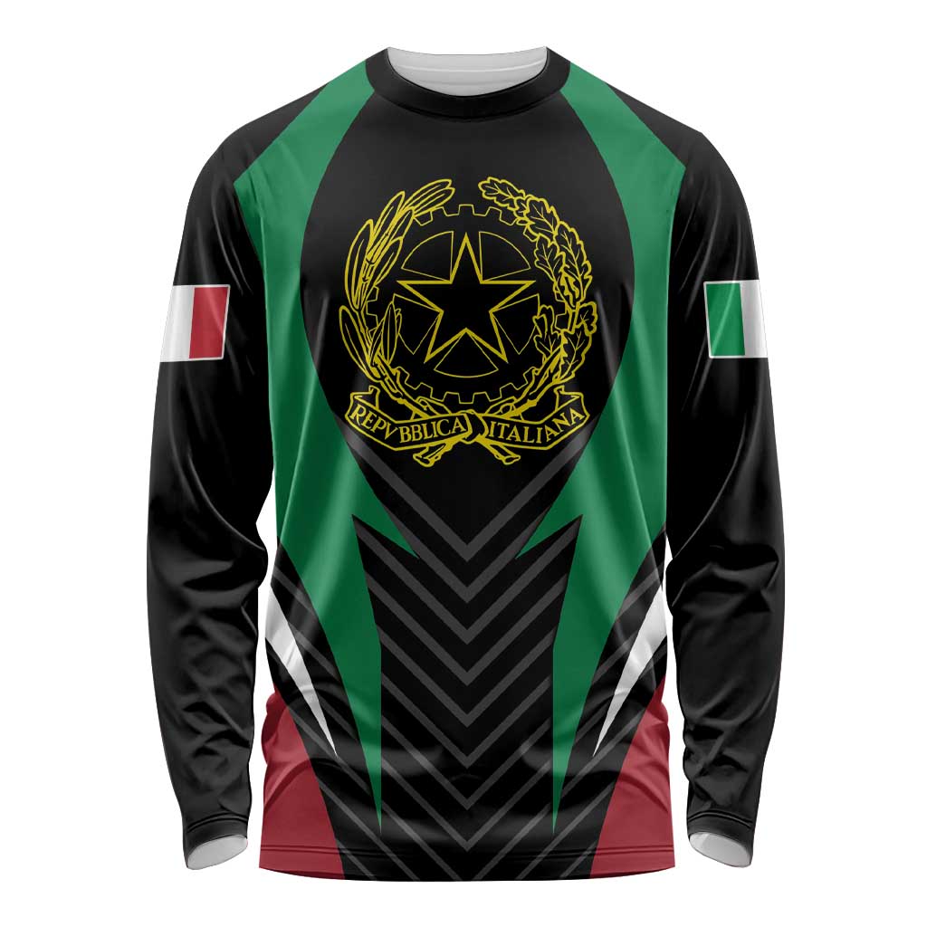 Italian Republic Long Sleeve Shirt Simple Coat of Arms