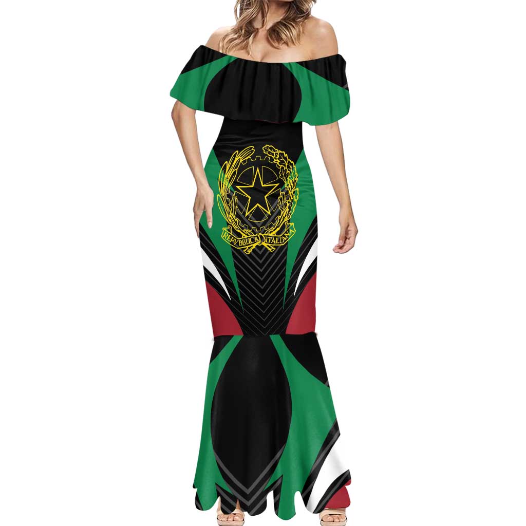 Italian Republic Mermaid Dress Simple Coat of Arms