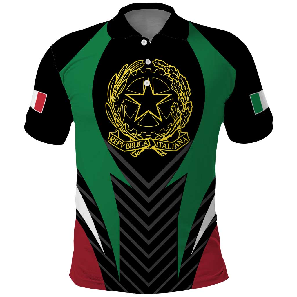 Italian Republic Polo Shirt Simple Coat of Arms