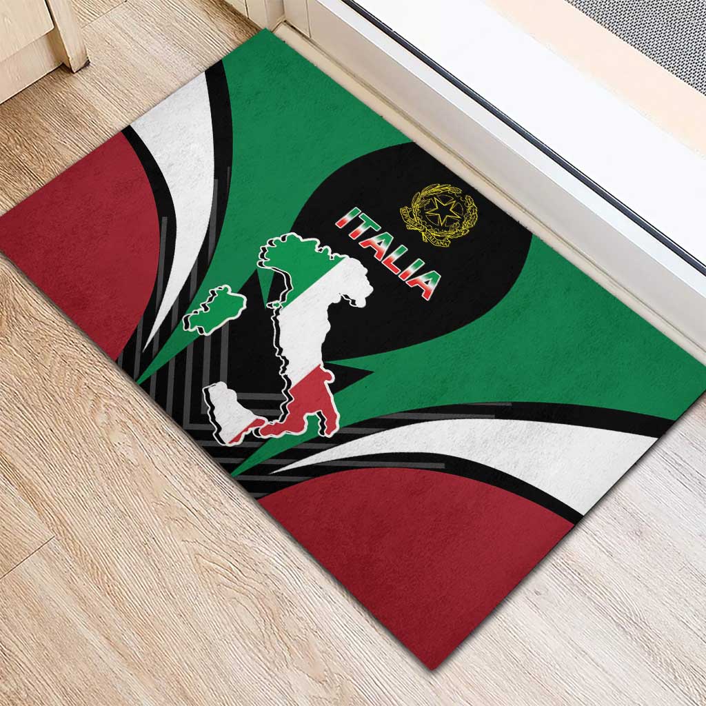 Italian Republic Rubber Doormat Simple Coat of Arms