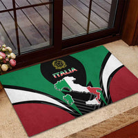 Italian Republic Rubber Doormat Simple Coat of Arms