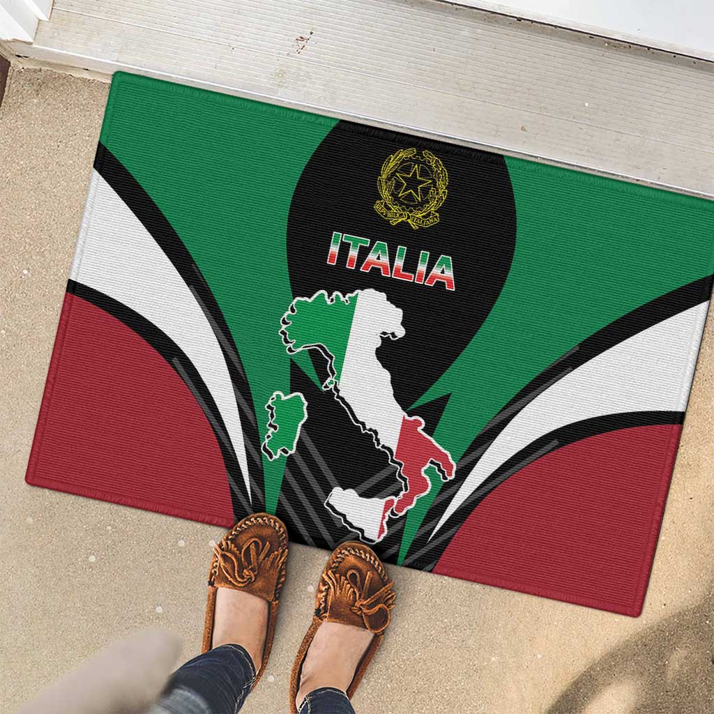 Italian Republic Rubber Doormat Simple Coat of Arms