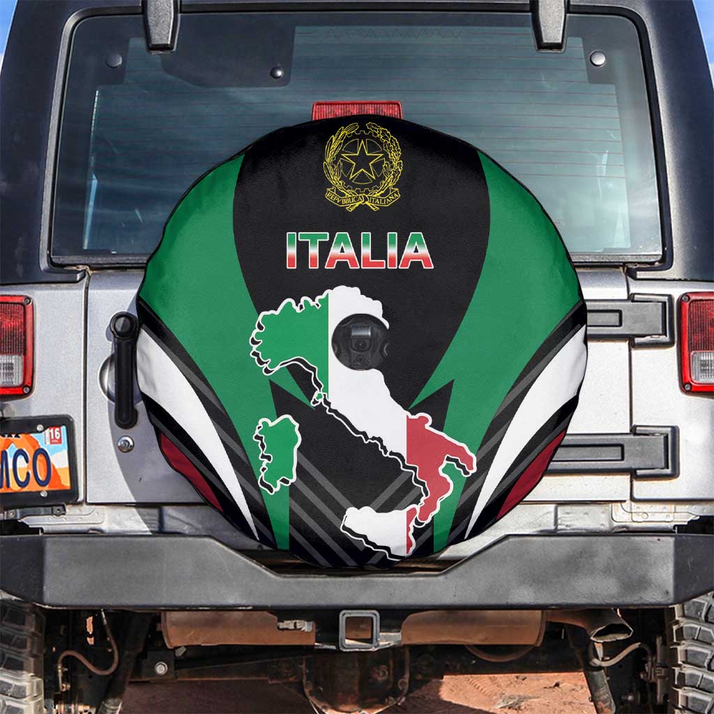 Italian Republic Spare Tire Cover Simple Coat of Arms