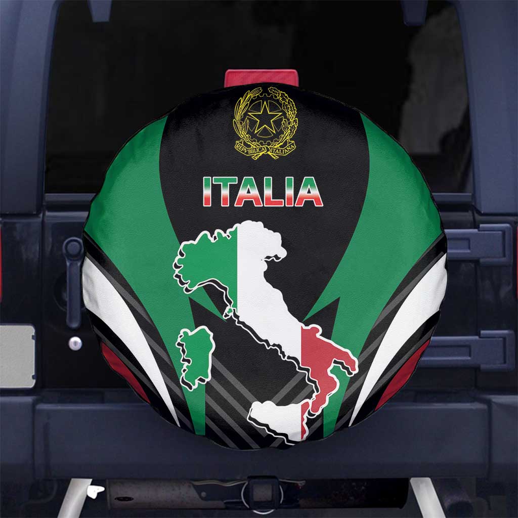 Italian Republic Spare Tire Cover Simple Coat of Arms