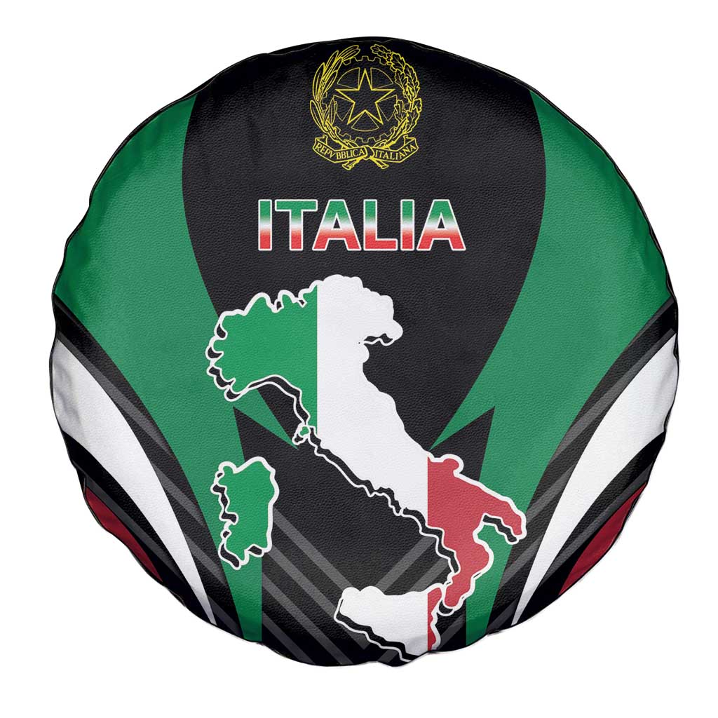 Italian Republic Spare Tire Cover Simple Coat of Arms