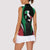Italian Republic Women Sleeveless Polo Shirt Simple Coat of Arms