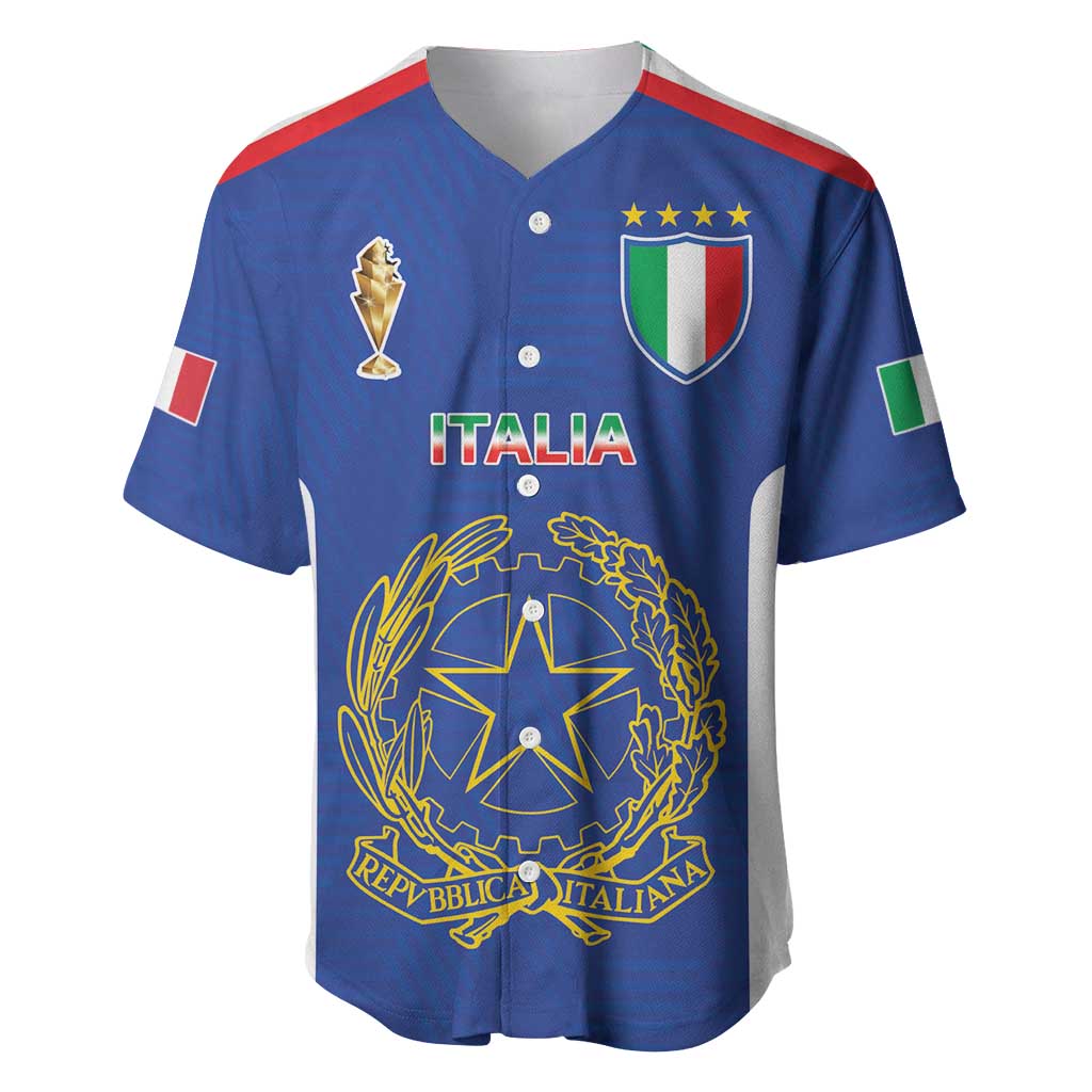 Italian Football Custom Baseball Jersey Sporty Style