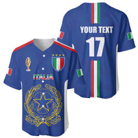 Italian Football Custom Baseball Jersey Sporty Style