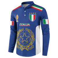 Italian Football Custom Button Sweatshirt Sporty Style