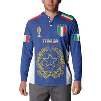 Italian Football Custom Button Sweatshirt Sporty Style