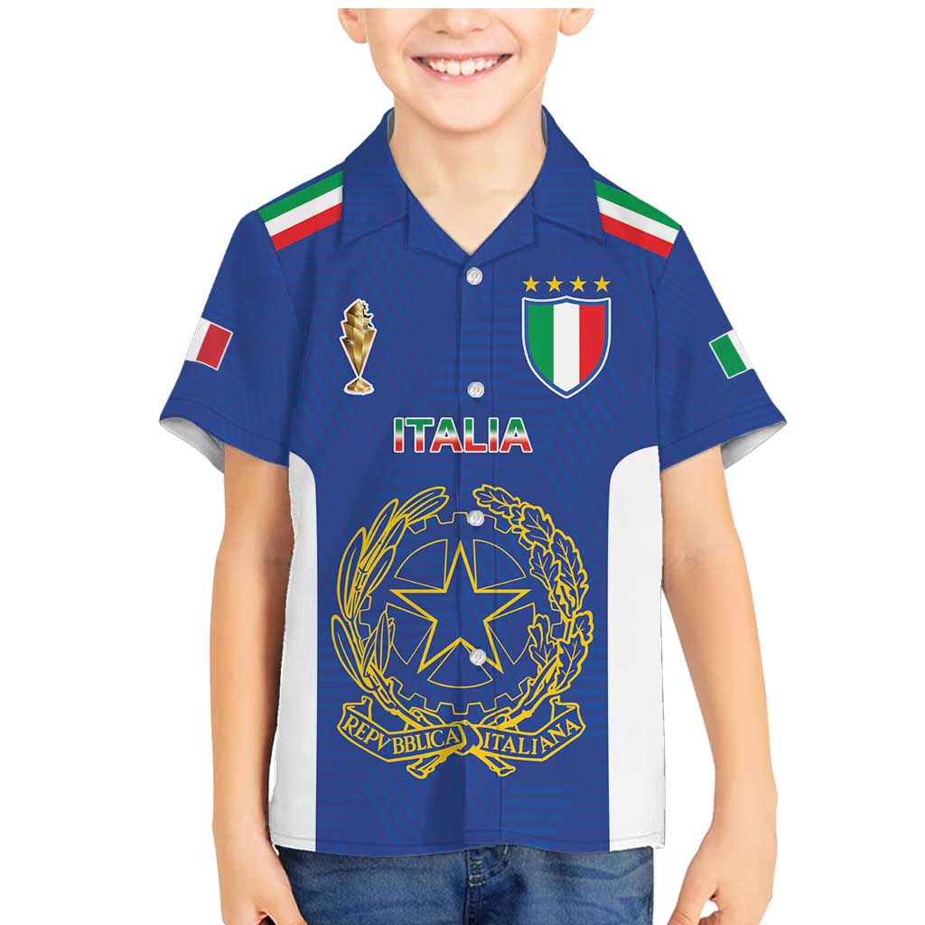 Italian Football Custom Family Matching Mermaid Dress and Hawaiian Shirt Sporty Style