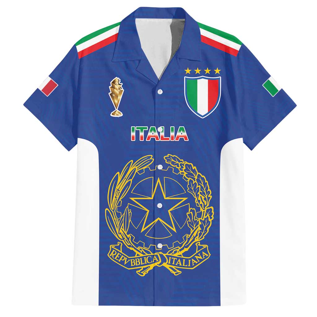 Italian Football Custom Family Matching Off Shoulder Short Dress and Hawaiian Shirt Sporty Style