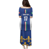 Italian Football Custom Family Matching Puletasi and Hawaiian Shirt Sporty Style