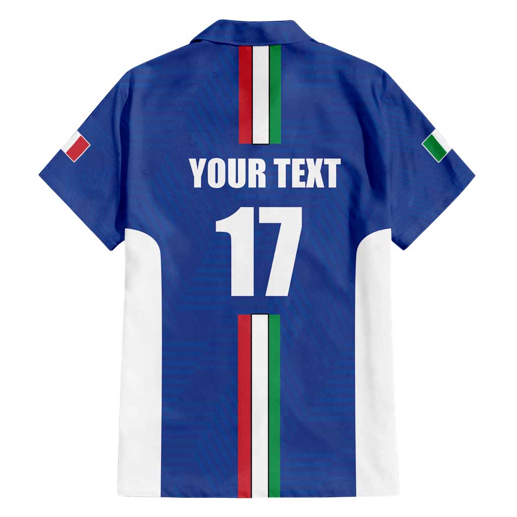 Italian Football Custom Family Matching Tank Maxi Dress and Hawaiian Shirt Sporty Style