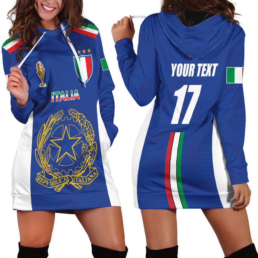 Italian Football Custom Hoodie Dress Sporty Style