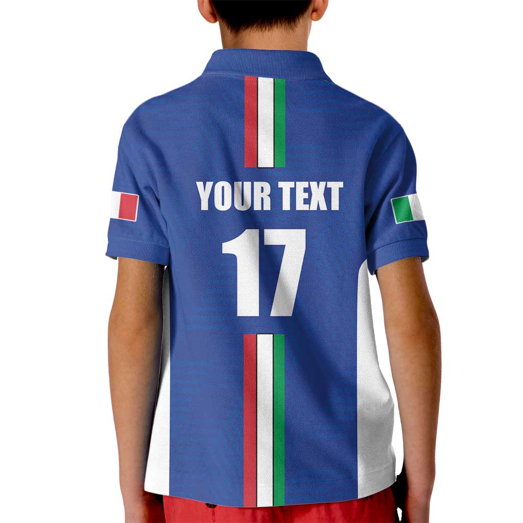 Italian Football Custom Kid Polo Shirt Sporty Style