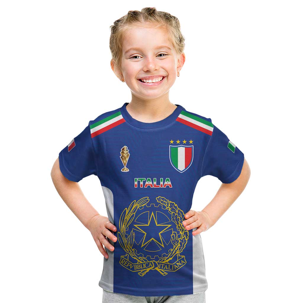 Italian Football Custom Kid T Shirt Sporty Style
