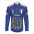 Italian Football Custom Long Sleeve Button Shirt Sporty Style