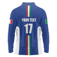 Italian Football Custom Long Sleeve Polo Shirt Sporty Style