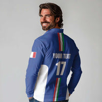 Italian Football Custom Long Sleeve Polo Shirt Sporty Style