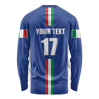 Italian Football Custom Long Sleeve Shirt Sporty Style